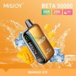 misjoy beta 50000 puffs disposable vape 50mg in the uae mango ice