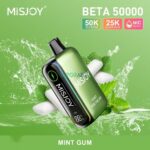 misjoy beta 50000 puffs disposable vape 50mg in the uae mint gum