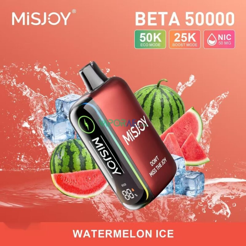 misjoy beta 50000 puffs disposable vape 50mg in the uae watermelon ice