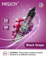 misjoy premium salt nicotine 30mg 30mg liquid usa brand black grape