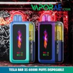 tesla bar xs 60000 puffs disposable vape 50mg in the uae