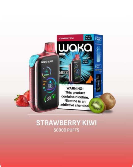 waka blast 50000 puffs disposable vape 50mg in the uae strawberry klwl