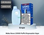 waka nova 12000 puffs 18mg disposable vape grape
