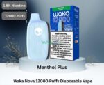 waka nova 12000 puffs 18mg disposable vape menthol plus