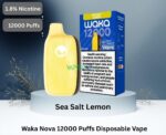 waka nova 12000 puffs 18mg disposable vape sea salt lemon