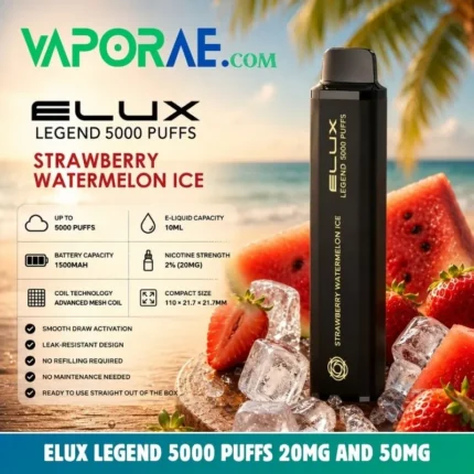 elux legend 5000 puffs 20mg and 50mg nicotine 6