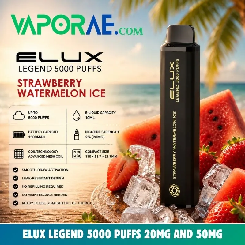 elux legend 5000 puffs 20mg and 50mg nicotine 6