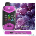 hyperjoy 45000 puffs disposable vape 50 mg in uae grape ice
