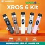 vaporesso xros 6 pod kit 1800mah 30w in uae