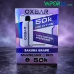OXBAR Maglink 50000 Puffs Disposable Pod & Battery In UAE sakura grape