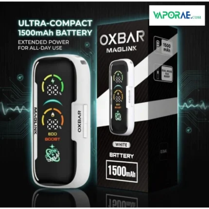 OXBAR Maglink 50000 Puffs Disposable Pod & Battery In UAE white colour battery