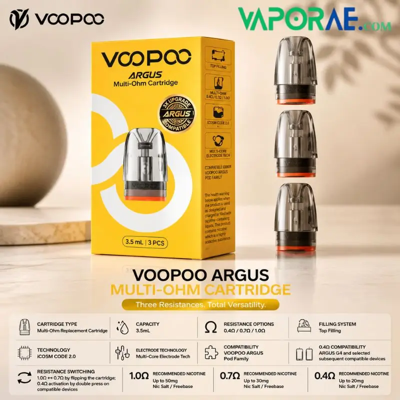 VOOPOO ARGUS Multi Ohm Cartridge 3.5 ML in UAE