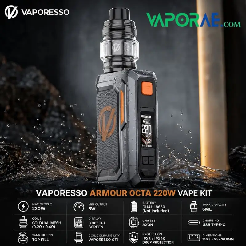 Vaporesso Armour OCTA Vape Kit 220W in Dubai UAE