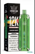 al fakher crown bar 12k crystal v2 disposable vape 12000 puffs in uae lemon mint