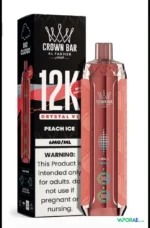 al fakher crown bar 12k crystal v2 disposable vape 12000 puffs in uae peach ice