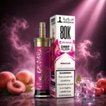 mazaya deep cloud shisha 80000 puffs disposable vape in dubai uae peach ice