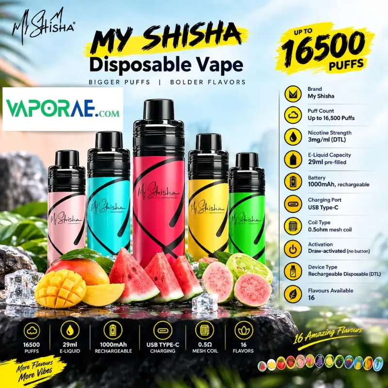 My Shisha XL 16500 Puffs DTL Disposable