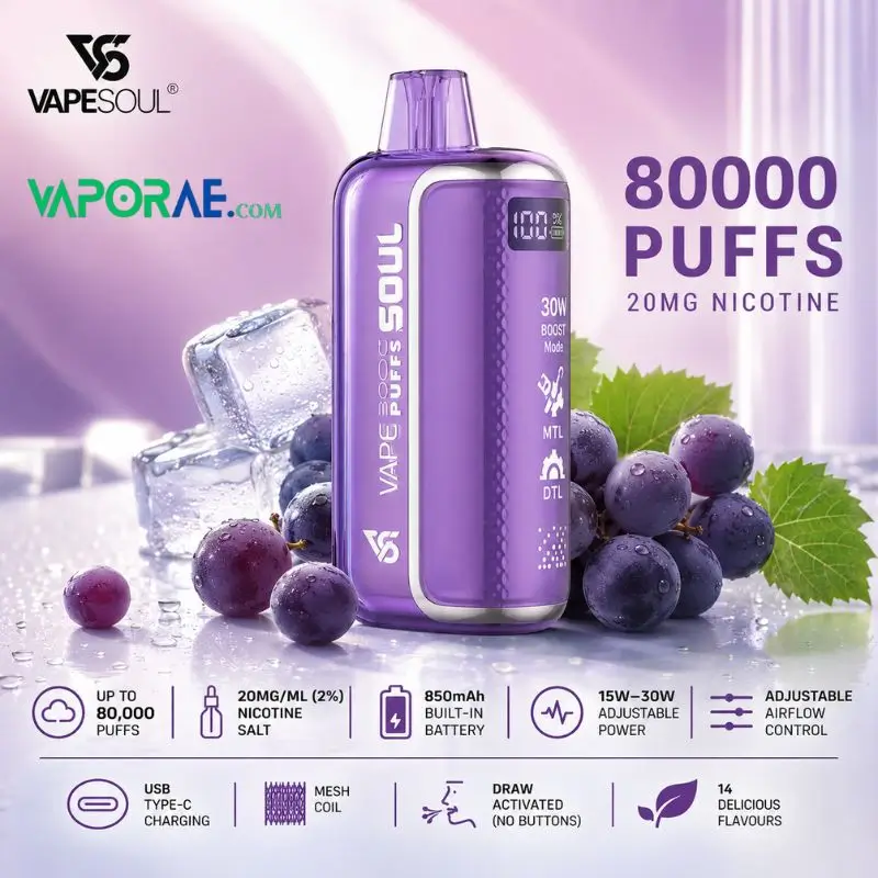 Vape Soul 80000 puffs 20mg Nicotine Disposable Vape