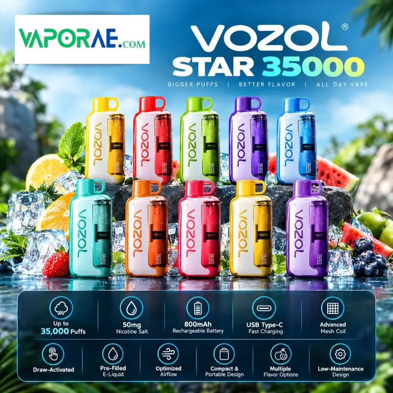 Vozol Star 35000 Puffs 50mg Nicotine Disposable Vape