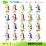 Vozol Star 35000 Puffs 50mg Nicotine Disposable Vape