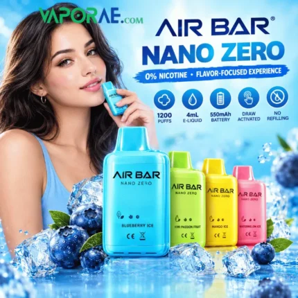 airbar nano 0 zero nicotine 1200 puffs disposable vape