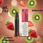 alt nu 8000 puffs disposable vape 20mg in dubai uae kiwifruit strawberry