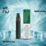 alt nu 8000 puffs disposable vape 20mg in dubai uae menthol ice