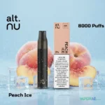 alt nu 8000 puffs disposable vape 20mg in dubai uae peach ice