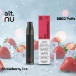 alt nu 8000 puffs disposable vape 20mg in dubai uae strawberry ice