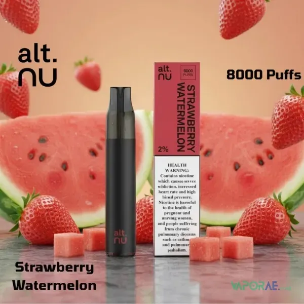 alt nu 8000 puffs disposable vape 20mg in dubai uae strawberry watermelon