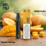 alt nu 8000 puffs disposable vape 20mg in dubai uae sweet mango