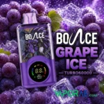 bounce turbo 60k puffs 20mg disposable vape in dubai grape ice