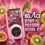 bounce turbo 60k puffs 20mg disposable vape in dubai kiwi passion guava ice