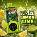 bounce turbo 60k puffs 20mg disposable vape in dubai lemon lime