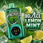 bounce turbo 60k puffs 20mg disposable vape in dubai lemon mint