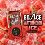 bounce turbo 60k puffs 20mg disposable vape in dubai watermelon ice