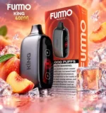 fummo king 20mg 40000 puffs disposable vape peach ice