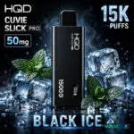 hqd cuvie silk pro 50mg nicotine disposable vape black ice
