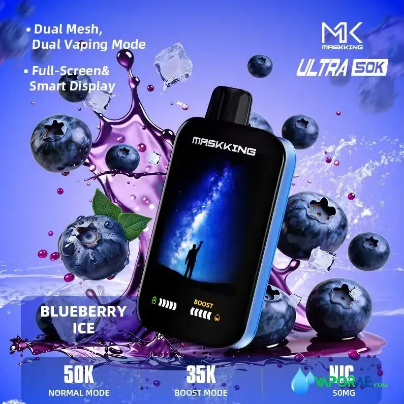maskking ultra 50000 puffs disposable 50mg in the uae blueberry ice