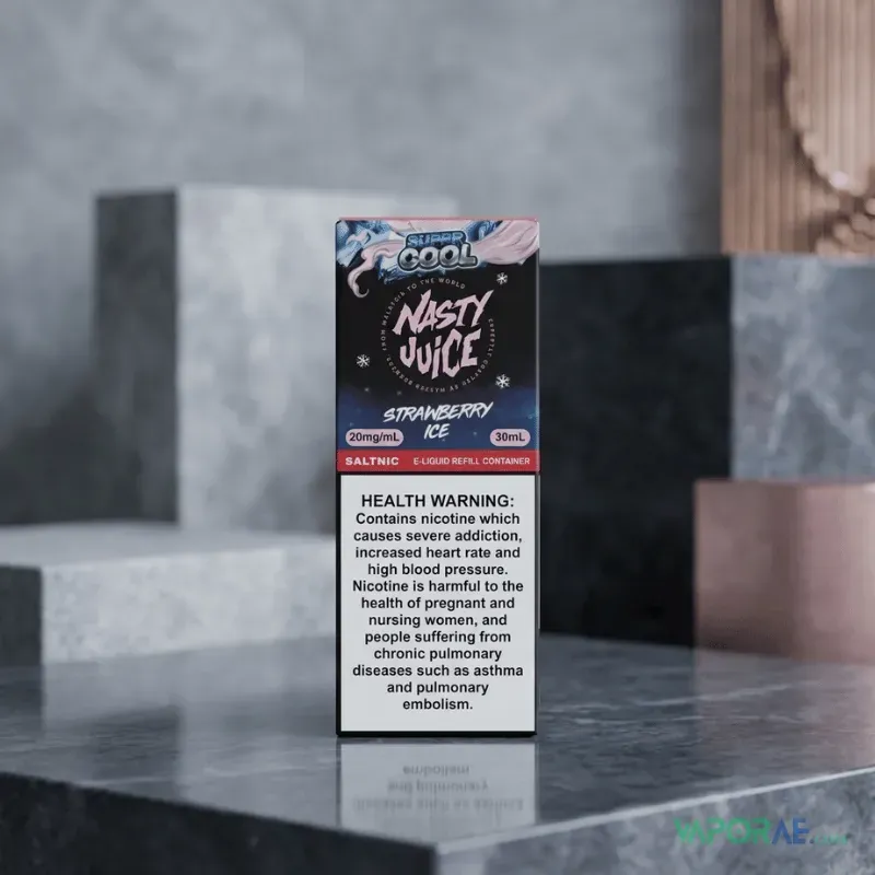 nasty juice saltnic liquid 20mg nicotine super cool strawberry ice