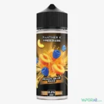 panther x series freebase 3mg nicotine vape juice peach blue razz