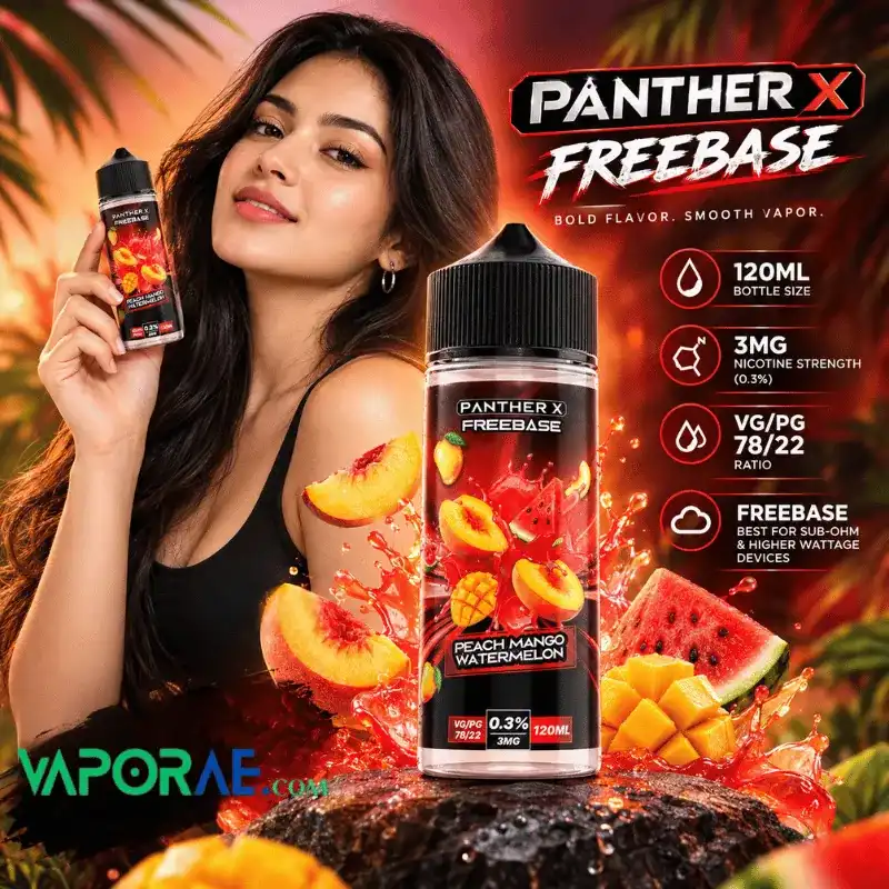 panther x series freebase 3mg nicotine vape juice