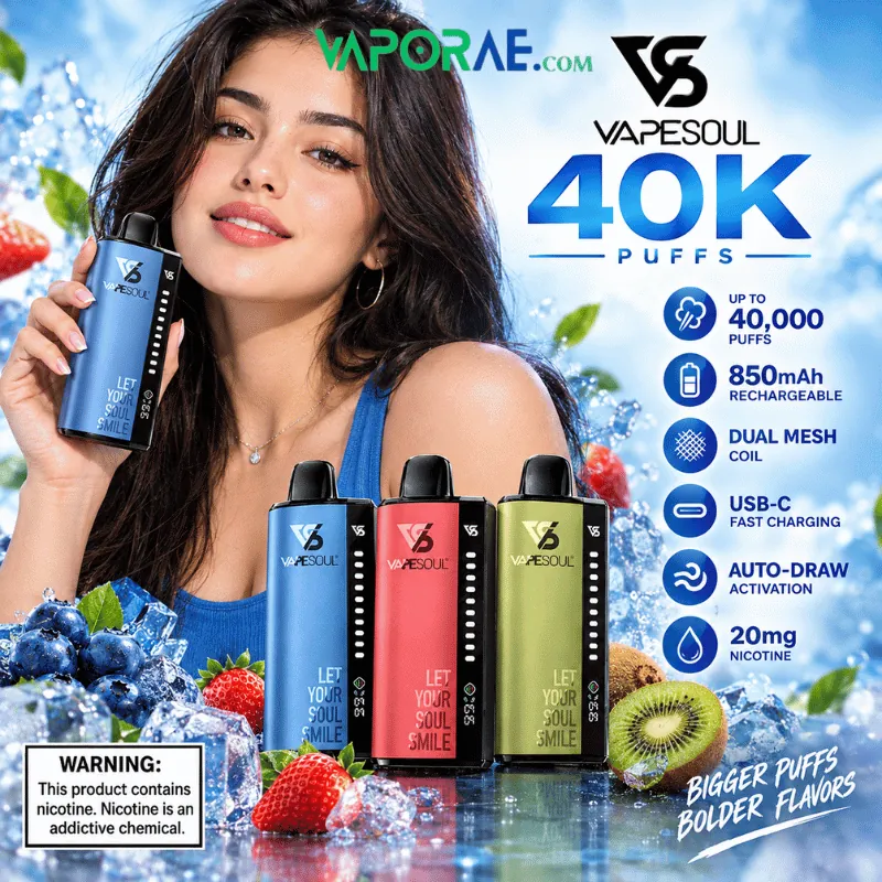 vape soul 40000 puffs 20mg nicotine disposable vape