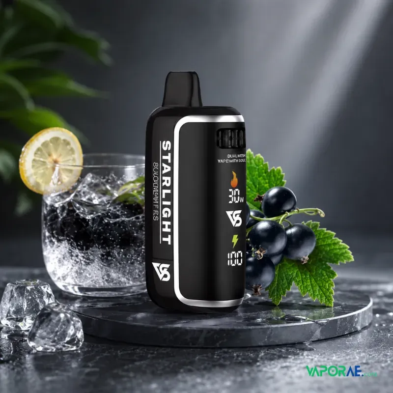 vapesoul starlight 80000 puffs disposable vape blackberry ice