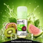 vozol salt prime 50mg nicotine 30ml vape juice kiwi passion fruit guava