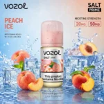 vozol salt prime 50mg nicotine 30ml vape juice peach ice