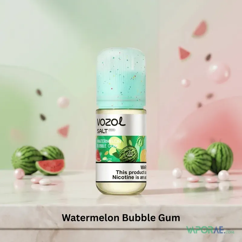 vozol salt prime 50mg nicotine 30ml vape juice watermelon bubble gum