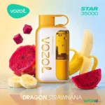 vozol star 35000 puffs 50mg nicotine disposable vape dragon strawnana
