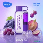 vozol star 35000 puffs 50mg nicotine disposable vape grape ice