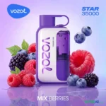 vozol star 35000 puffs 50mg nicotine disposable vape mix berries